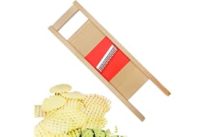 BOMMFU Slicer Gemüseschneider | Kartoffelhobel Wellen | Gewellter Küchenhobel | Edelstahl-Kartoffel-Pommes-Frites-Schneider | Küchen-Schneideartefakt - Kartoffelchipschneider Aus