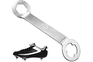 COZEVDNT Track Spikes Wrench Dual Interface, Aluminum Non-Slip Shoes Adjustment Tool, Football Stud Wrench, Professional Sports Shoe Spikes Replacement Too, Shoes Accessory Replacement Boot Stud Spanner Key