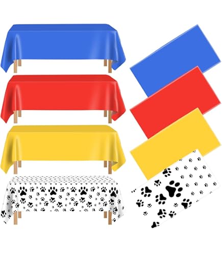 Procos Paw Patrol Tafelkleed – Skye & Everest, 120x180 Cm, Plastic, Afwasbaar, Roze/Groen, Feestelijke Tafeldecoratie Voor Fans