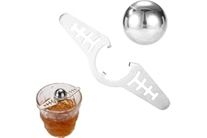 LYREH Espresso Kühlball Set, Edelstahl Iced Espresso Kugel mit Ständer Wiederverwendbar Kaffeekühler-Kugel Kühlwerkzeug Ohne Verdünnung für Bourbon Cocktails Scotch