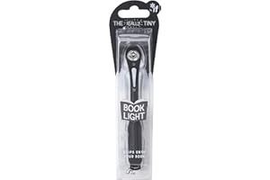 IF Really Tiny Book Light (Black) – Compact Reading Lights for Books in Bed – Flexible Book Light Clip On – A Great Book Lamp with Batteries Included