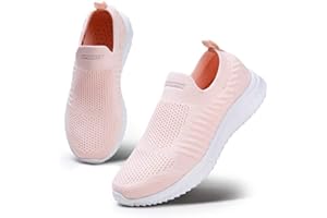 HKR Basket Femme Respirantes Chaussures de Running Marche Sport Travail Légères Sneakers 35-42EU