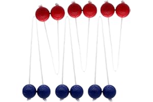 Gupcaqosjw 6 Stück Leiter Golfball, Ladder Golf Bälle, Leiter Wurfspiel, Leitergolf Bälle, Wurfbällen Set, Golf Trainingsbälle, Leitergolf Outdoor, Wurfspiel Kinder, Outdoor Game Gemischte Farben Ball