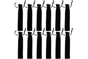 BRUAFSIR 50 PZ Per Penne In Velluto Nero Supporto Manicotto Borsa A Penna Singolo Sacchetto di Matita