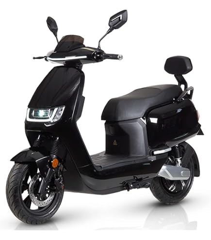 Burnout QS50 GS Motorroller 50 Ccm – Adventure-Design, EFI Euro 5, LED, 45 Km/h, Schwarz