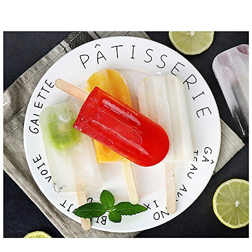 Baffect® Edelstahl Popsicle Form mit Stick Holder Eiscreme Form von 6 (Runden) - 7
