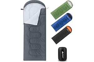 Forceatt Schlafsack 3/4 Jahreszeiten Schlafsack kleines packmaß Sommerschlafsack/Winterschlafsack Deckenschlafsack Camping, Reise, Festival Geeignet für Verschiedene Jahreszeiten(1.2/1.4/1.6KG)