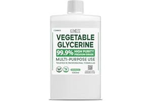 ONYX INGREDIENTS 101 Vegetable Glycerine VG Glycerol Premium Quality Food Grade, Vegan, Non GMO, Fragrance Free Recyclable Container (100ml)