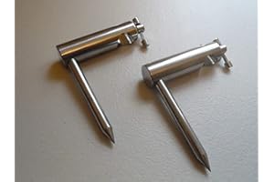 TMC 2 x Stainless Steel Single arm 16m Diameter Bankstick Stabilizers. 8cm Leg.