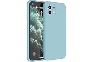 Topme Funda para Xiaomi Mi 11 Lite & 11 Lite 5G & 11 Lite 5G NE Carcasa Caja Case Estuche, Funda Protectora de Piel de Silicona TPU.Azul Claro