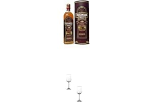 ‎1A SCHIEFER Bushmills 16 Jahre Three Woods 0,7 Liter + Nosing Gläser Kelchglas Bugatti mit Eichstrich 2cl und 4cl - 2 Stück