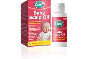 Colief Baby Scalp Oil 30ml Soothing Moisturising Oil for Baby Scalp and Skin Preventative of Itchy, Flaky, Dry, Damaged Skin