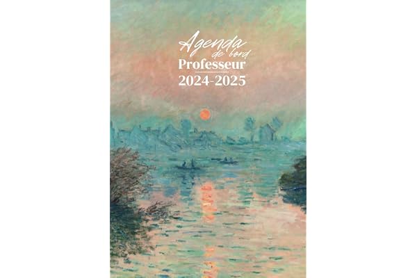 Agenda Professeur 2024-2025 : 1 semaine sur 2 pages | Format A4 | Carnet de Bord et Agenda Enseignant Complet | Semainier | Planification + Relevés de Notes + Conseils de classe