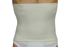 MANIFATTURA BERNINA Elan 500227 - Thermo-Wärmegürtel Bauchwärmer aus Merinowolle Angorawolle Höhe 27 cm