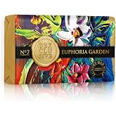 DEXCLUSIVE Euphoria Garden Katı Sabun 150 gr - &Uuml;&ccedil;l&uuml; &Ouml;ğ&uuml;t&uuml;lm&uuml;ş Bitkisel Nemlendirici L&uuml;ks Banyo Sabunu, Gliserinli ve Parf&uuml;ml&uuml;