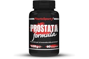 Prostata Formula FlorioSport 90 cpr. (3 mesi). Saw Palmetto Serenoa Repens, Ortica Betasitosterolo, Acido Pantotenico e Selenio. Per il Benessere delle vie urinarie