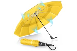 Herreicher Regenschirm Sturmfest Groß Taschenschirm Automatik - Winddicht Ständer Leicht Schirm Automatikschirm Reiseschirm Faltbar Kompakte Golf Umbrella für Herren/Damen/Kinder/Ältere