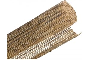 BONERVA | Bambú Natural | Cañizo de Bambú fino para cerramientos y decoración | 2x5 Metros