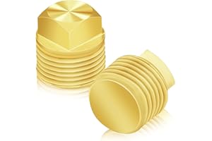 CANIPHA 2 Pcs Boat Drain Plug, Solid Brass Boat Plug 1/2 Inch NPT Boat Plugs Hull Spare Garboard Drain Plug Compatible with Glastron Bayliner Sea Ray Four Winns Starcraft Boat Parts, Suitable for Most Hulls