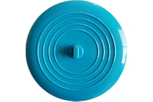 FIX-IT FIXIT Universal Bath Plug, Universal Sink Drain Plug For Kitchen, Bathroom and Laundries. 6 Inch Durable Silicone Plug With Effective Seal (Blue)
