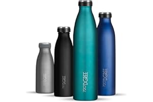 ‎720°DGREE 720°DGREE Edelstahl Trinkflasche “milkyBottle” - 500ml - Perfekt für Kinder, BPA-Frei, Auslaufsicher, Kohlensäure geeignet - Kleine Thermosflasche für Sprudel, Sport, Schule, Fitness