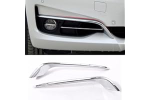 DIYUCAR Nebelscheinwerfer-Zierstreifen, Verkleidung für 3er-Reihe GT Gran Turismo F34, Bj. 2013-2017, aus ABS-Kunststoff und Chrom, 2er-Set.