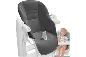 DUBBULON Funda De Cuero Pu Para Silla De Comedor Para Bebé - Cojín Para Silla Alta, Ligero Y Transpirable | Funda Multifuncional Para Trona De Bebé | Adecuado Para Peg Perego Tatamia - Fácil De Limpiar