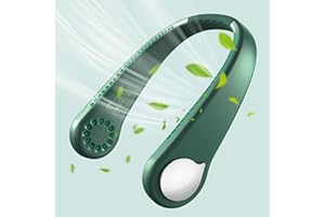 TRILINK Tragbarer Nackenventilator USB mit 360° Luftstrom, Blattloser Halsventilatoren, Ventilator Zum Umhängen, Portable Leafless Hanging Neck Fan, Mini Hals Ventilator für Reisen, Sport, Innen, Außen