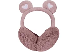 FAXIANTHER Winter Plüsch Ohrenwärmer kinder mädchen Weiche Flauschige Ohrenschützer Jungen warm faltbar Kopfbedeckungen Winter Accessoire Warmer Earmuffs Cartoon Katzeohren Ohrenschutz