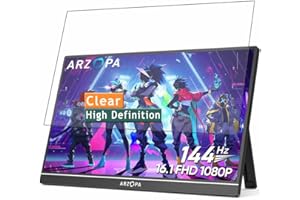 Vaxson 3 Stück Schutzfolie kompatibel mit ARZOPA Z1FC Portable Monitor 16.1" Display folie folien Displayschutzfolie （ nicht Panzer Schutz Glas folie SchutzGlas nicht PanzerGlas ） Update