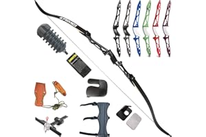 ‎WOLFMAN wolfman Archery Recurve Bow Set Adult 66/68/70 Inch 12-40 lbs Recurv Bow Set Practice Bow Competition Bow Hunting Bow for Archery Club Shooting Competition RH