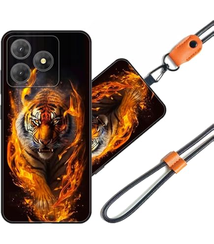 Handyhülle Mit Schutzfolie Für Oscal Tiger 13 5G – Stoßfest, Transparent, TPU Silikon