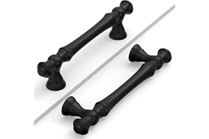 Coinkoly 10 Pack Matte Black Cabinet Pulls 96MM Hole Centers Kitchen Cabinet Handles Drawer Handles Kitchen Cupboard Handles UK0001