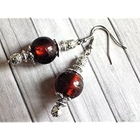 Thurcolas Ohrringe aus dem Venezia Sortiment in braunen Murano Glasperlen