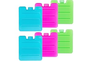 ASAB Freezer Blocks for Cool Bags Reusable Non Toxic Small Ice Packs for Lunch Boxes School Cooler Space Saving Portable Design Mini Freezer Packs