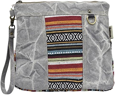 Sunsa Clutch Laptop Bag small bag IPad bag for tablets made ofstonewashed Canvas