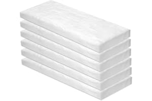 Jyvex 6 Stück Keramikwolle Für Bioethanol, 300x100x13mm Kamin Schwamm, Brennwatte & Keramikschwamm Für Bioethanol Brenner, Ethanol Kamin Zubehör, Kaminofen Indoor