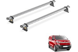 VAN DEMON Van Guard Trade Roof Rack for Peugeot Expert (2016+) 2 Steel Roof Bars [Only Suitable for 'Standard' Wheelbase Models with Twin Rear Doors] - UltiBar Trade - SB333-2