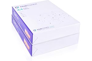 FairToner Kopierpapier Standard DIN-A4 1.000 Blatt (2 X 500 Blatt) 80g, Universal Druckerpapier Weiß