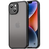 Minesk iPhone 14 i&ccedil;in MattCover Serisi Arkası Mat Polikarbonat Kenarları Silikon ve K&ouml;şeleri G&uuml;&ccedil;lendirilmiş Kamera Korumalı i