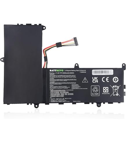 Batterie Pour ASUS EeeBook X205TA / F205TA - 7,6V 38Wh - Remplacement C21N1414, C21PQ91