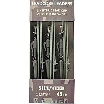 Leadcore Leaders Hybrid Lead Clips - Lot De 3 - 20,4 Kg - Avec Clip QC Ou Anneau Pivotant - Pour Pêche à La Carpe