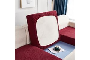 BOLUXIU Sofa Sitzkissenbezug, Wasserdichter Elastischer Sofasitzbezug, Möbelbezug, rutschfest weich, Sofakissenbezug mit elastischem Boden