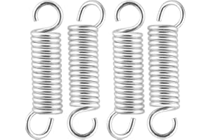 iPEAK Extension Spring Small Tension Extended Compressed Springs Dual Hook end Heavy Duty Stainless Steel Replacement Springs (4 Pcs)