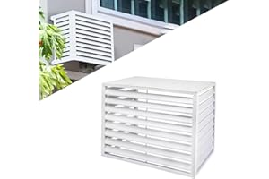 Gguwug 1.5P copri condizionatore da esterno copri condizionatore esterno multifunzionale in alluminio, coperture per condizionatori da esterno Facile da installare copri condizionatore da esterno