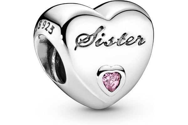 PANDORA Charm Sister-Herz 791946PCZ