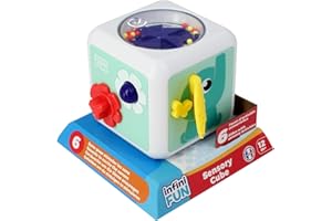 Infini Fun, Cube sensoriel, Jouet d'éveil et sensoriel, Textures, 12 Mois