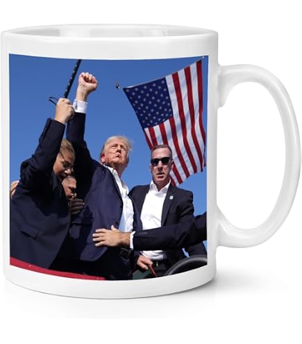 Ransalex Tazza Divertente Trump Dad Presidente - 450 Ml, Tema Donald Trump, Regalo Umoristico Per La Festa Del Papà