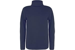 RAGEIT Lotmart Infantil Cuello Vuelto Manga Larga Llano Top Básico Niña Niño Camiseta Polo Suéter