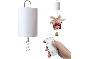 Eiryhope Batteriebetriebener Discokugelmotor mit Fernbedienung, zum Aufhängen für Spiegelkugel, Windspiel, Windspiel, Sonnenfänger, Outdoor/Garten/Weihnachtsdekoration, 10 U/min